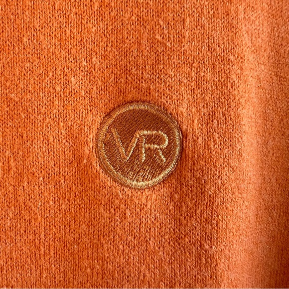 Peter Millar Albany Sweater Men M Sunset Orange 1/4 Zip Cotton Cashmere Preppy - Picture 3 of 9